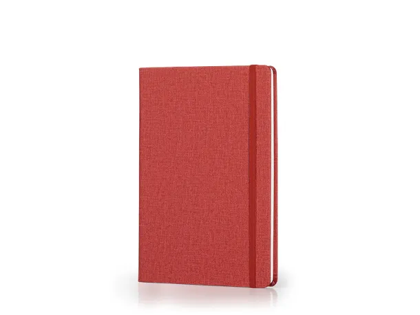 ELEGANT A5 notebook with elastic band Red