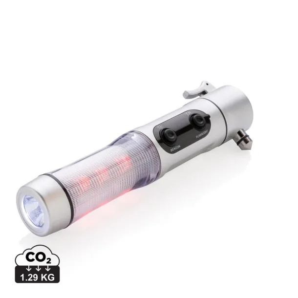  Emergency light with hammer - XD Collection Silver 