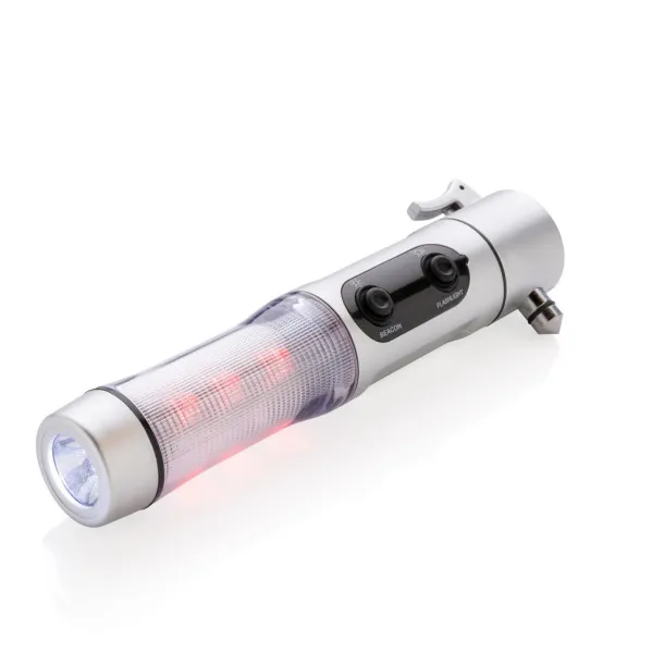  Emergency light with hammer - XD Collection Silver 