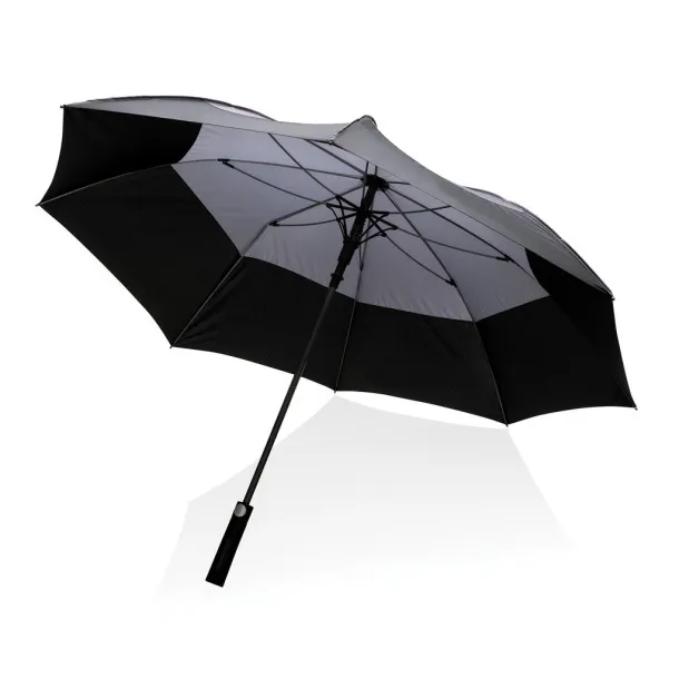  27" Impact AWARE™ RPET auto open stormproof umbrella - XD Collection Anthracite 