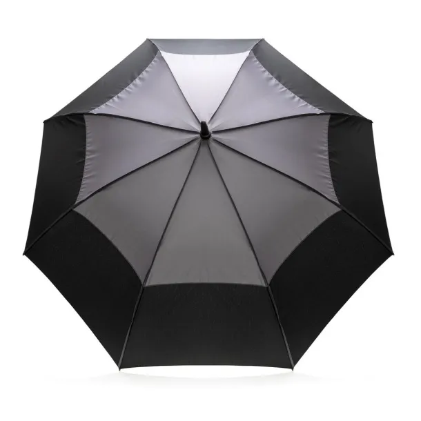  27" Impact AWARE™ RPET auto open stormproof umbrella - XD Collection Anthracite 