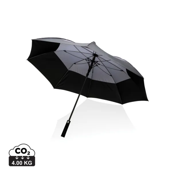  27" Impact AWARE™ RPET auto open stormproof umbrella - XD Collection Anthracite 