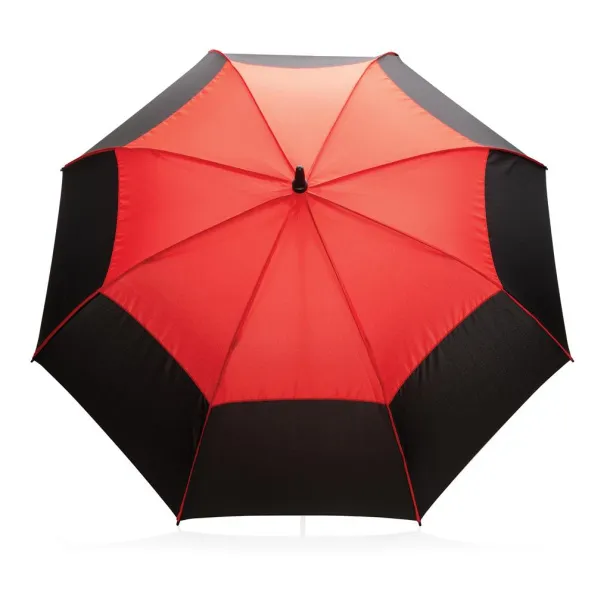  27" Impact AWARE™ RPET auto open stormproof umbrella - XD Collection Crvena 