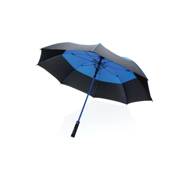  27" Impact AWARE™ RPET auto open stormproof umbrella - XD Collection Blue 