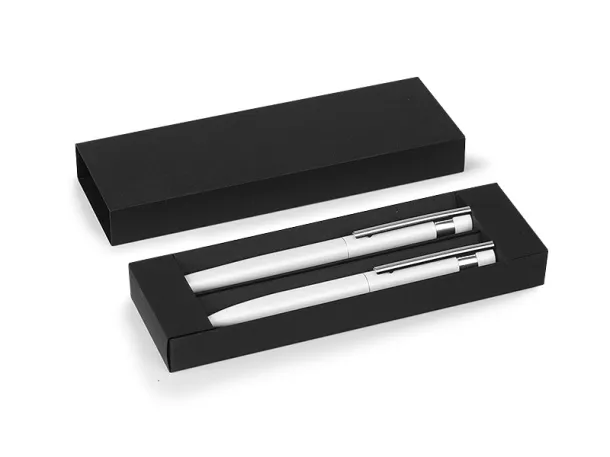 NAVIGATOR PLUS Metal ball pen and roller pen in a gift box White