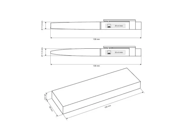 NAVIGATOR PLUS Metal ball pen and roller pen in a gift box White