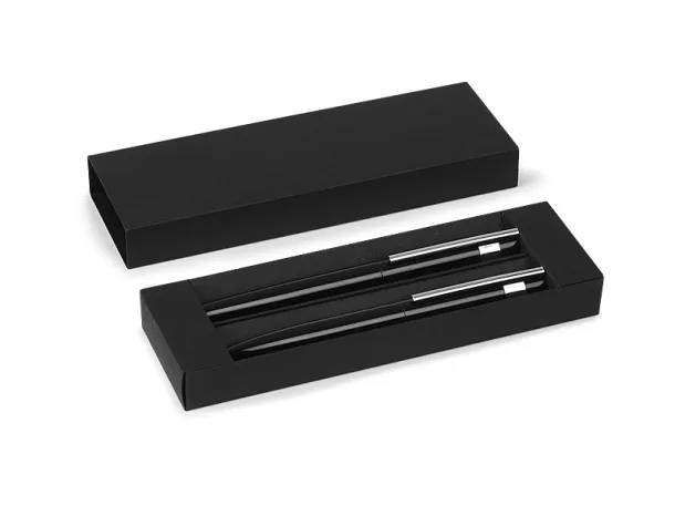 NAVIGATOR PLUS Metal ball pen and roller pen in a gift box Black