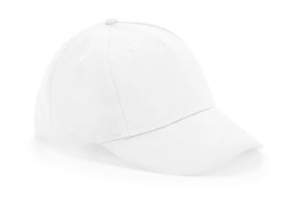  Junior Organic Cotton 5 Panel Cap - Beechfield Bijela