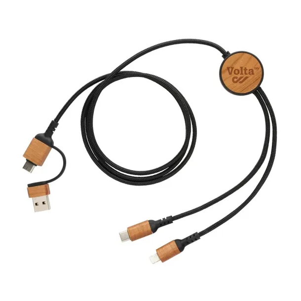  Ohio RCS certified recycled plastic 6-in-1 cable - XD Collection Black 