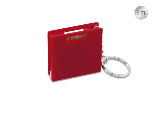 BRICK key holder with tape measure Red