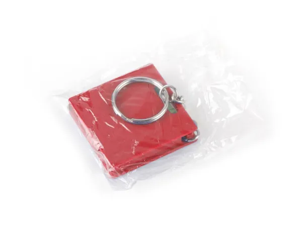 BRICK key holder with tape measure Red