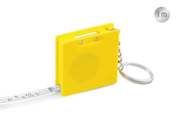 BRICK key holder with tape measure Yellow