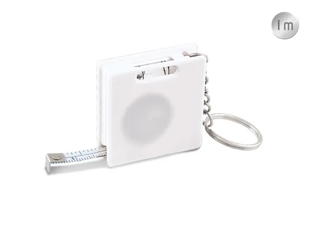 BRICK key holder with tape measure White