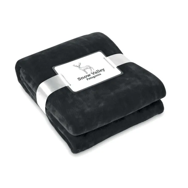 DAVOS Blanket flannel Black