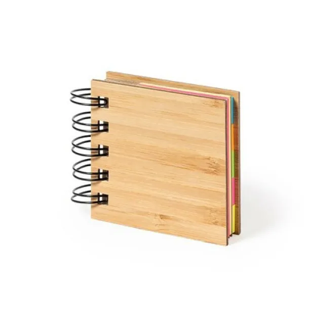  Bamboo memo holder, sticky notes light brown