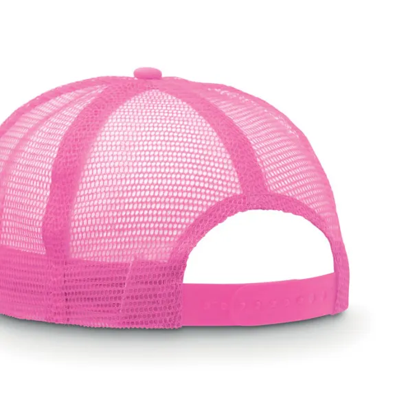 TRUCKER CAP šilterica s mrežicom - 5 panela neon fuchsia