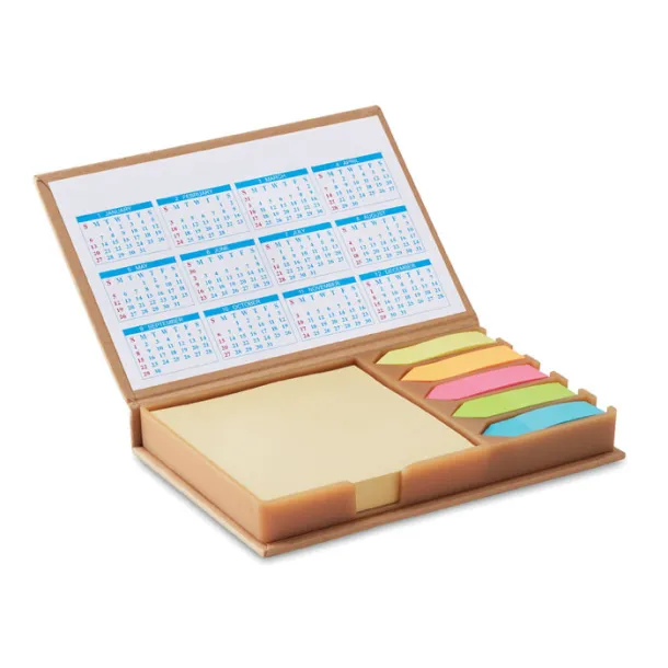 MEMOCALENDAR Desk set memo with calendar Beige