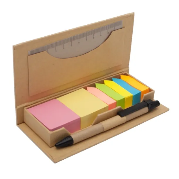 ECO SET set of sticky notes Beige