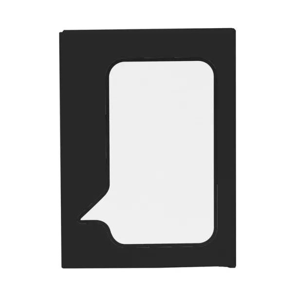  Memo holder "speech bubble", sticky notes black