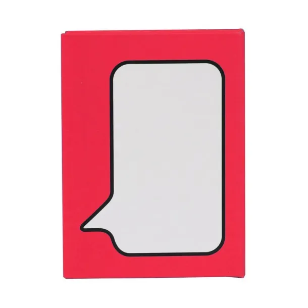  Memo holder "speech bubble", sticky notes red