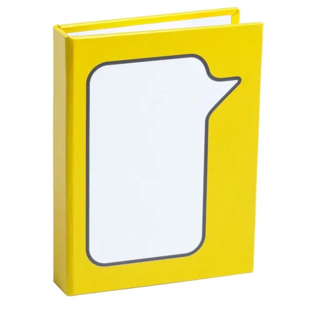  Memo holder "speech bubble", sticky notes yellow