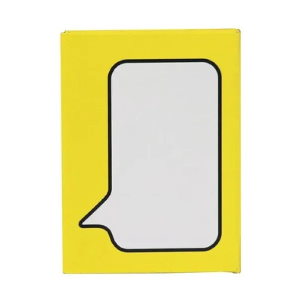  Memo holder "speech bubble", sticky notes yellow