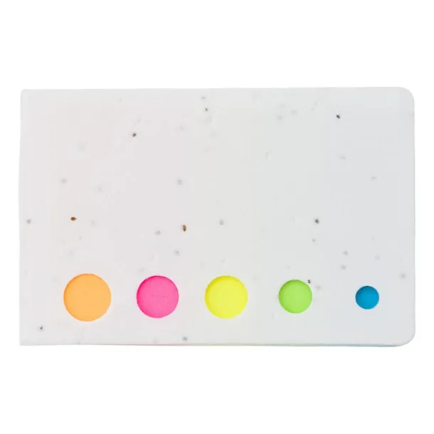  Memo holder, sticky notes, seed paper white