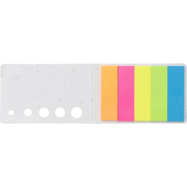  Memo holder, sticky notes, seed paper white