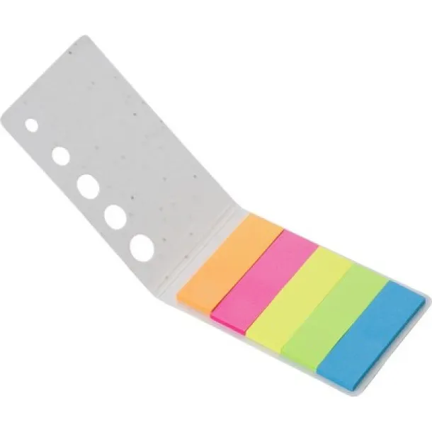  Memo holder, sticky notes, seed paper white