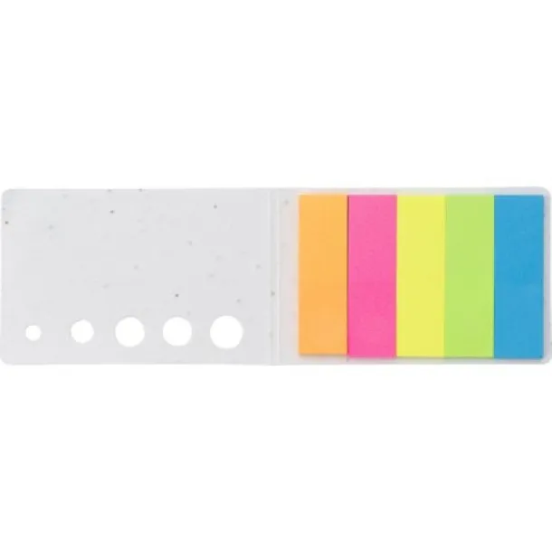  Memo holder, sticky notes, seed paper white