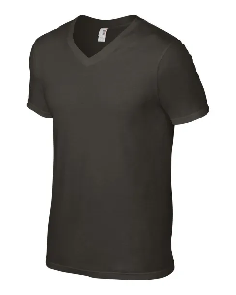  ADULT LIGHTWEIGHT V-NECK TEE - Anvil Smoke