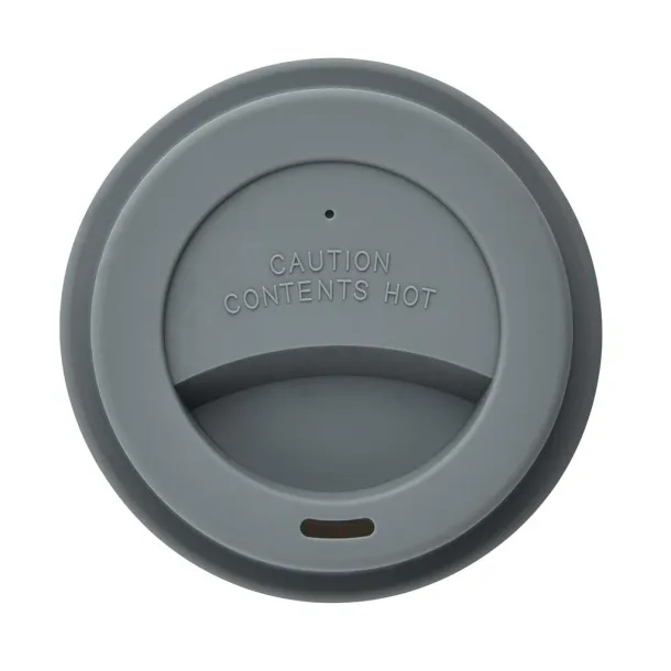  ECO PLA šalica za kavu, 350 ml - XD Collection Cool Grey 9 Bijela