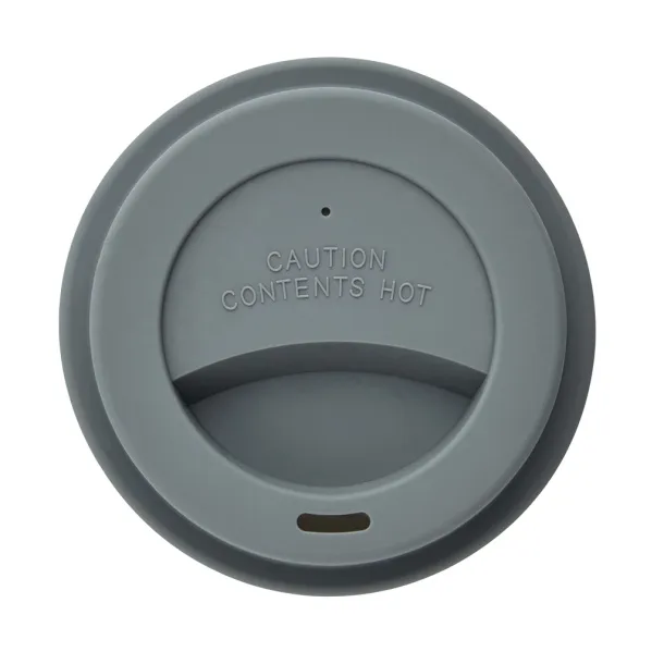  ECO PLA šalica za kavu, 350 ml - XD Collection Cool Grey 9 Bijela
