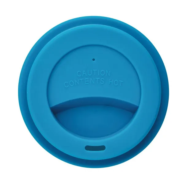  ECO PLA šalica za kavu, 350 ml - XD Collection Plava Bijela