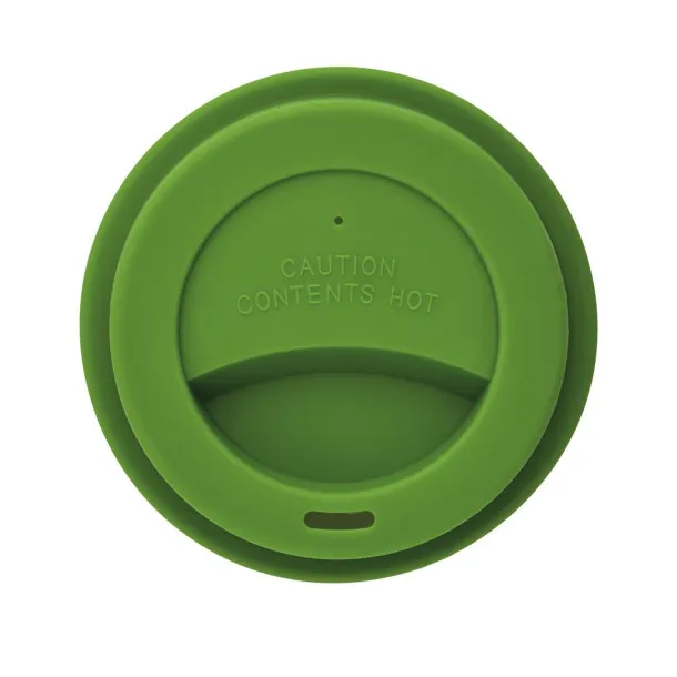  ECO PLA šalica za kavu, 350 ml - XD Collection Zelena Bijela