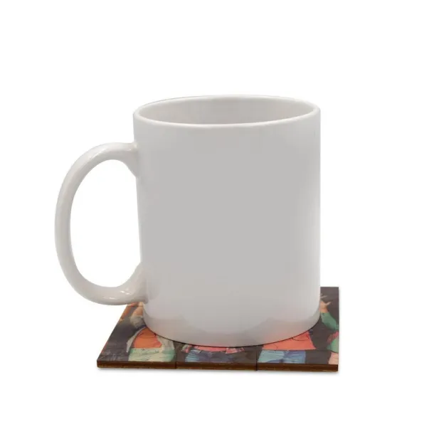  Cup coaster "puzzle" neutral