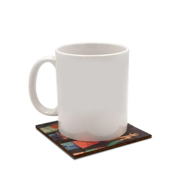  Cup coaster "puzzle" neutral