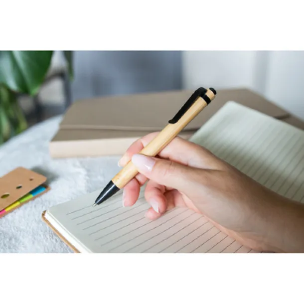  Bamboo ball pen Crna