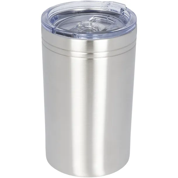 Pika 330 ml vacuum insulated tumbler and insulator Silver