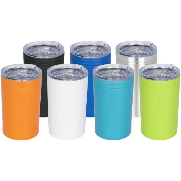 Pika 330 ml vacuum insulated tumbler and insulator Silver