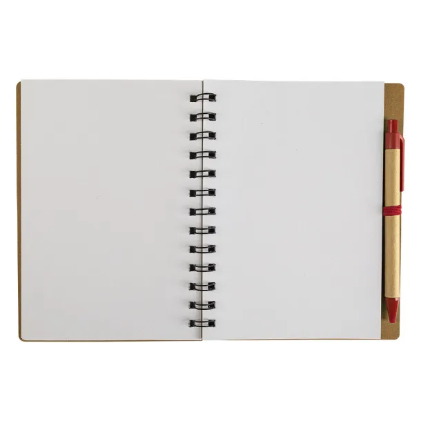 GEO Notebook with pen Red