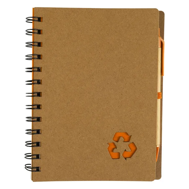 GEO Notebook with pen Orange