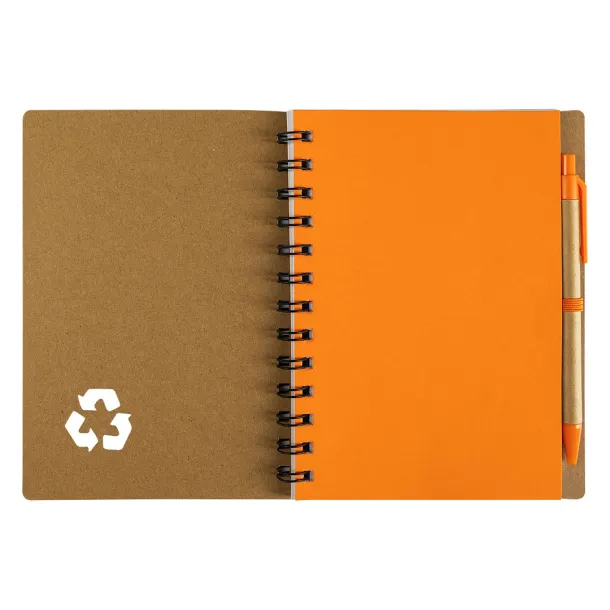 GEO Notebook with pen Orange