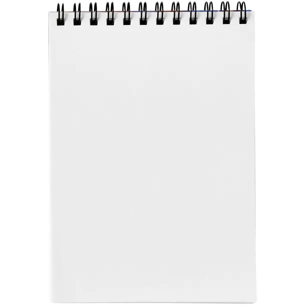 Desk-Mate® wire-o A6 notebook - Unbranded White Solid black