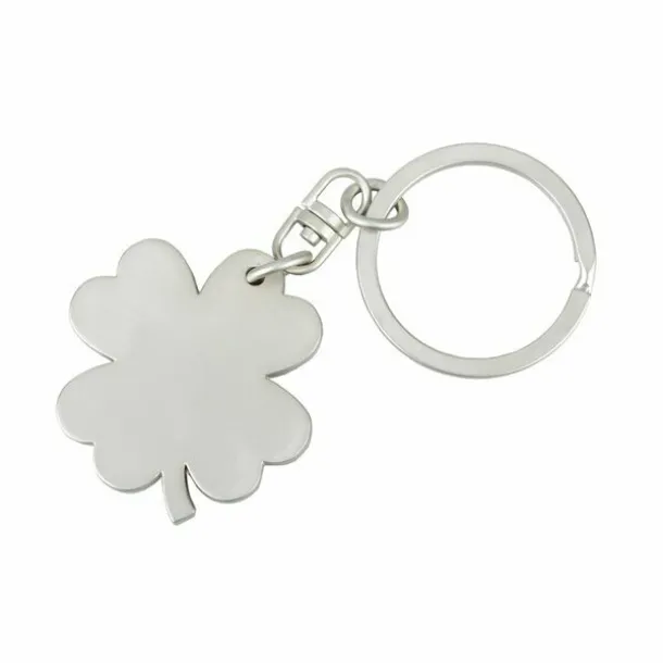 CLOVER metal key ring Silver