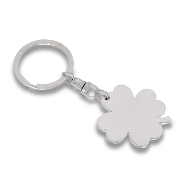 CLOVER metal key ring Silver