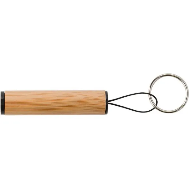  Bamboo mini torch, keyring brown