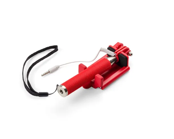 SELFIE MINI Telescopic phone holder czerwony
