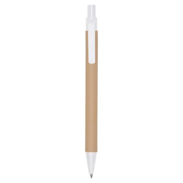  Recycled cardboard ball pen white