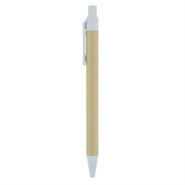  Recycled cardboard ball pen white